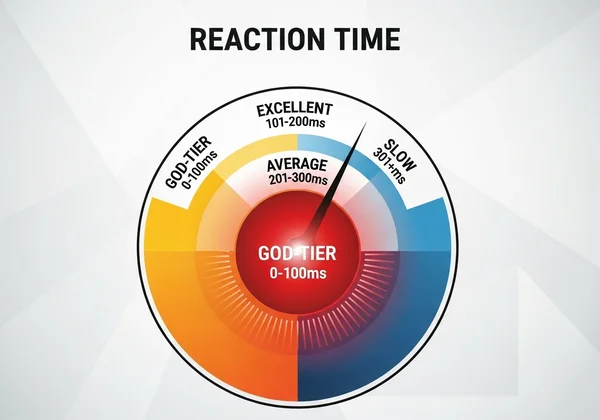 Visual guide for reaction time speed benchmarks