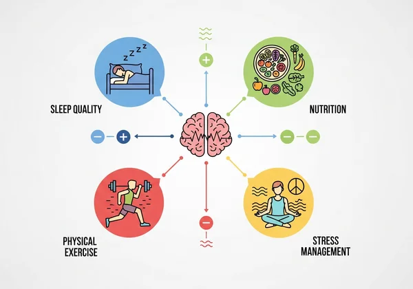 Various lifestyle factors affecting reaction time